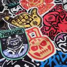 Pride Or Die Stickers MMA Grappling Shorts - Black